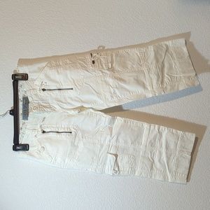 Zana Di Crisp White Capris Juniors Size 7 Pants